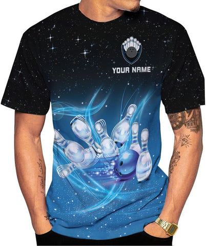 Mostprints Personalized Name Bowling Shirts for Men and Women 3D, Bowling Shirts for Team Bowling, Bowling Shirts Gift