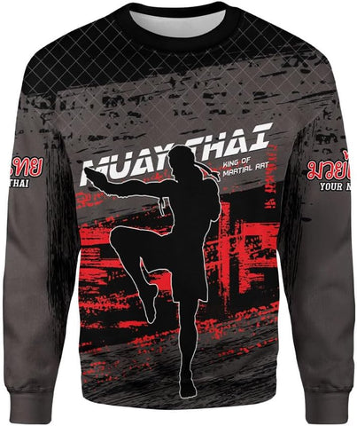 MAPrints Personalized Name Muay Thai Pride Shirt for Men