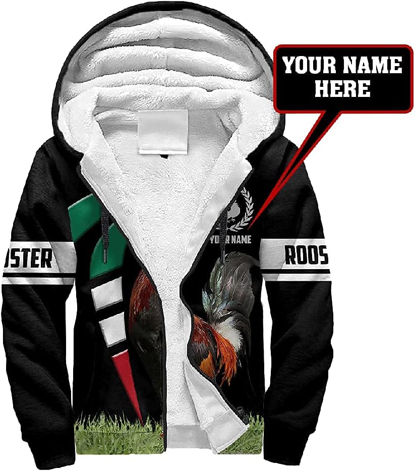 Personalized Rooster 3D Unisex Hoodie, T Shirt, Zip Up Hoodie, Sweatshirt for Men AD1495 Multicolor