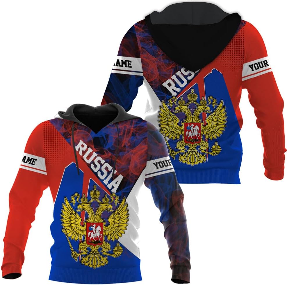 Personalized Russia Shirts Russian Shirt Russian Unisex Shirts Russia Flag Pride Shirts Russia Flag Coat of Arms Shirts