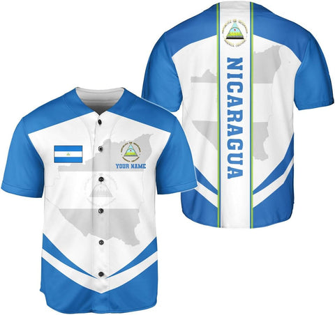 Podagree Personalized Nicaragua Baseball Jersey Shirt Name Nicaraguan Baseball Jersey for Men & Women Nicaraguan Camisas