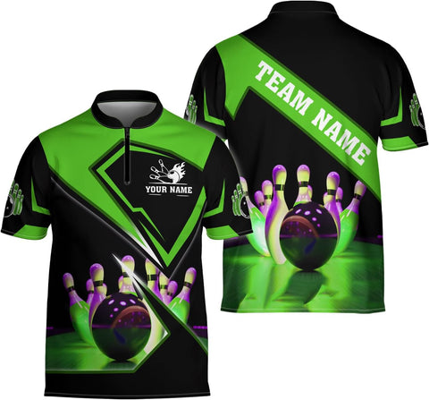 Ligthuy Personalized Bowling Jersey 3D, Bowling Shirts for Team, Bowling Shirt Unisex for Men Women, Bowling Shirts for Men