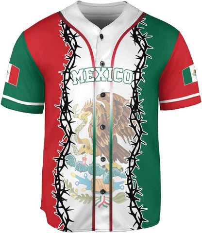 Personalized Name Mexico Jersey for Men and Women, Jersey Mexico Shirt 3D, Mexico Soccer Shirt, Mexican Jersey