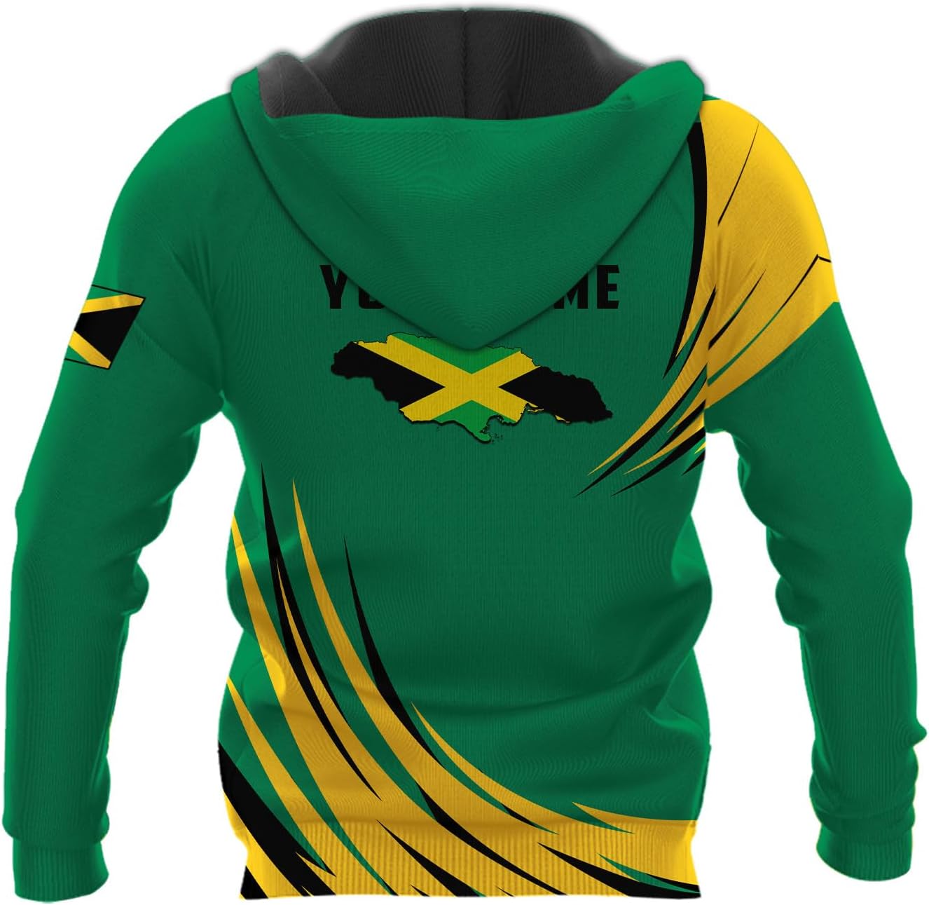 Mostprints Personalized Jamaica Hoodie Camisa Jamaica Hoodies Jamaica Sweaters Shirts Men & Women Jamaican Pride Shirt Gifts