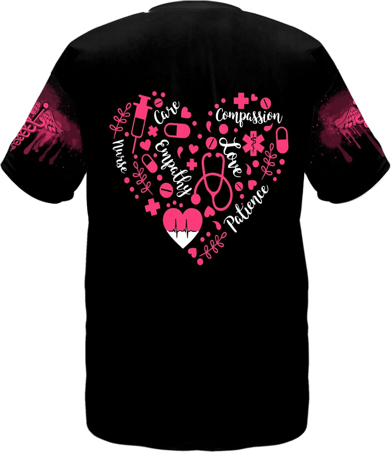 Personalized Nurse V-Neck T-Shirt Gifts for Women, Nursing School Nurse Graduation Gift, Nurse Life, Mother's Day (HD104)