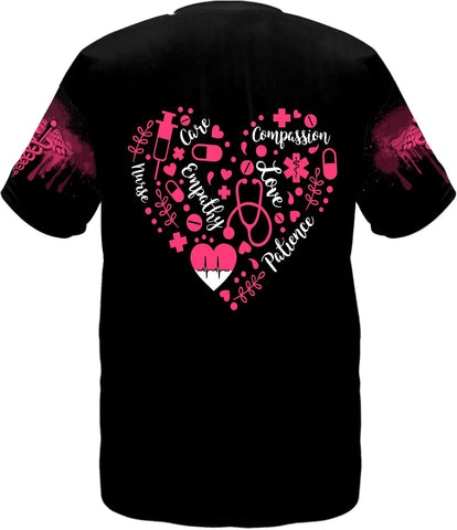 Personalized Nurse V-Neck T-Shirt Gifts for Women, Nursing School Nurse Graduation Gift, Nurse Life, Mother's Day (HD104)