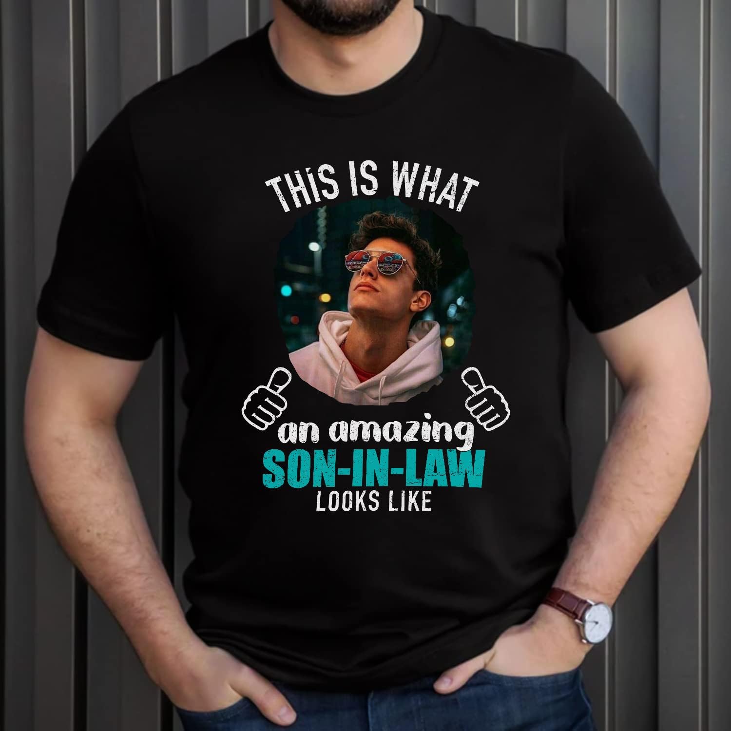 HomeDesign Personalized My Son in Law is My Favorite Child Shirt, Son in Law Tshirt, my favorite child is my son in law Shirt