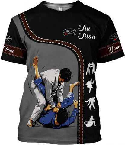 Personalized Jiu Jitsu 3D Shirts for Men, Women Jiu Jitsu Shirt, Jiu Jitsu Gifts, Jiu Jitsu T Shirt, Jujitsu Gifts (HD304)