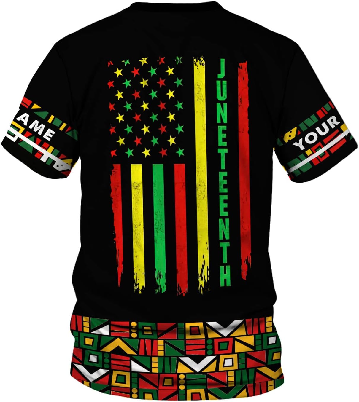 Mostprints Personalized Juneteenth Shirt 3D, Juneteenth Shirts Women Gift, Customized Name Juneteenth Shirts for Men S-5XL