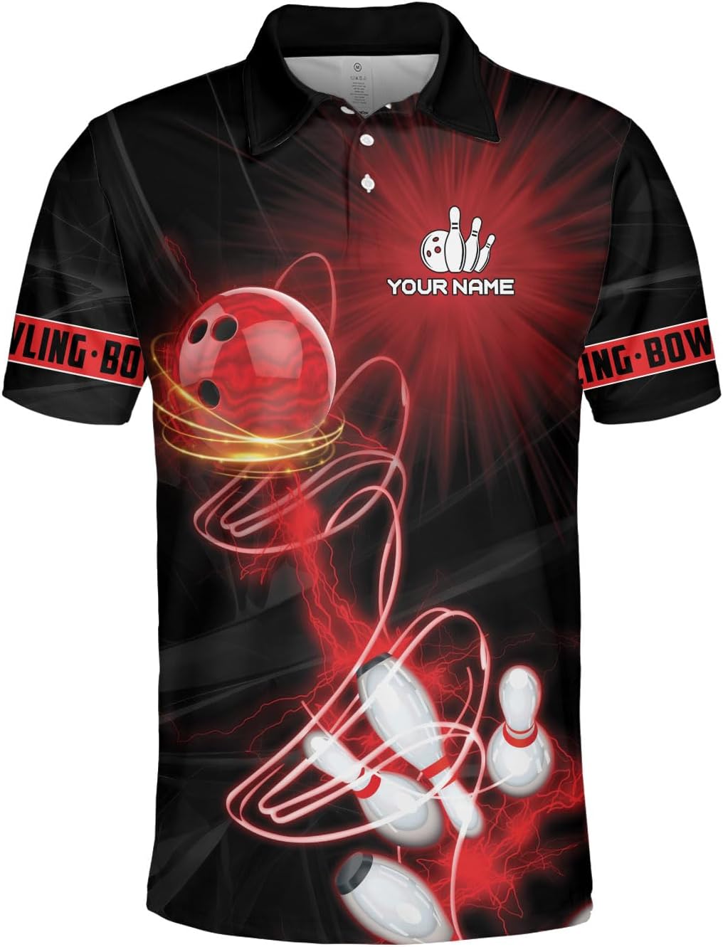 Custom Bowling Polo Shirt Personalized 3D Team Name Bowling Shirts for Men Women Jersey Unisex Bowler Short Sleeve Gift Tee