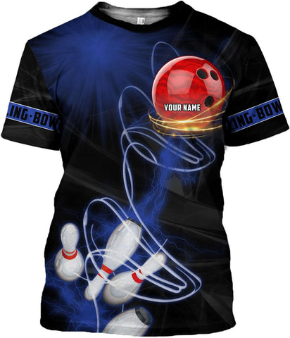mostprints Personalized Name Bowling Shirts for Men & Women, Bowling Shirts for Team Bowling, Bowling Shirts Gift Unisex