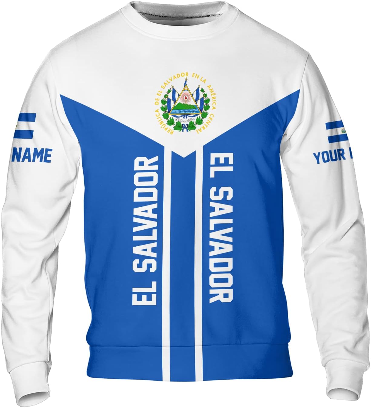 AOVL Custom El Salvador 3D Shirt for Men Camiseta De El Salvador Flag Shirt Salvadorans Pride Jersey El Salvadoreña Tshirt