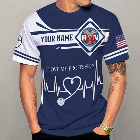 MoonArt Personalized Name Nurse Shirt Nurse Gifts Nurse Graduation Gift Funny Nurse T-Shirt Gift, Nursing Emergency Shirts