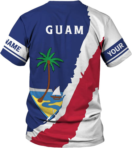 MoonArt Personalized Guam Shirt - Guahan Pride Tshirt for Men & Women - Guam Gifts Tee
