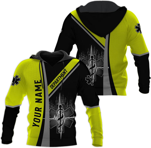 Custom EMS EMT Shirts Men Women, Personalized Paramedic Uniform Emergency Medical Technician Apparel, EMS Week Gifts