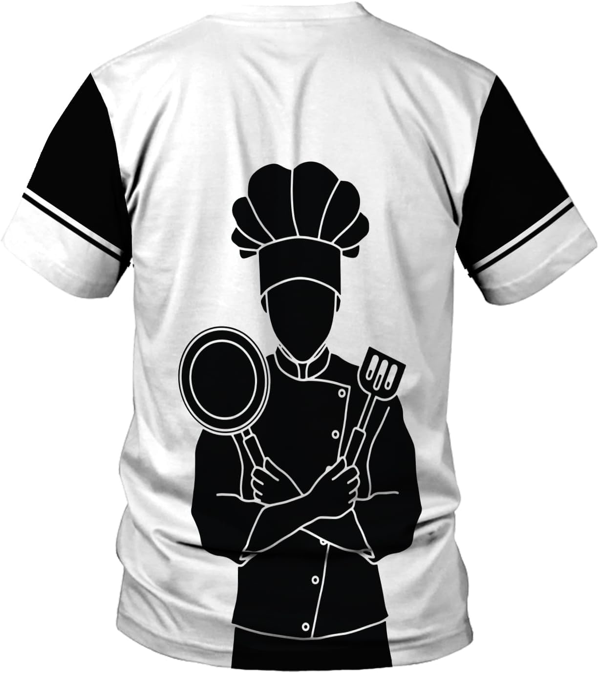 Custom Chef Shirt Chef Shirts for Men Gifts for Master Chef Lovers Custom Chef T Shirts for Men Funny 3D Chef Shirts for Men