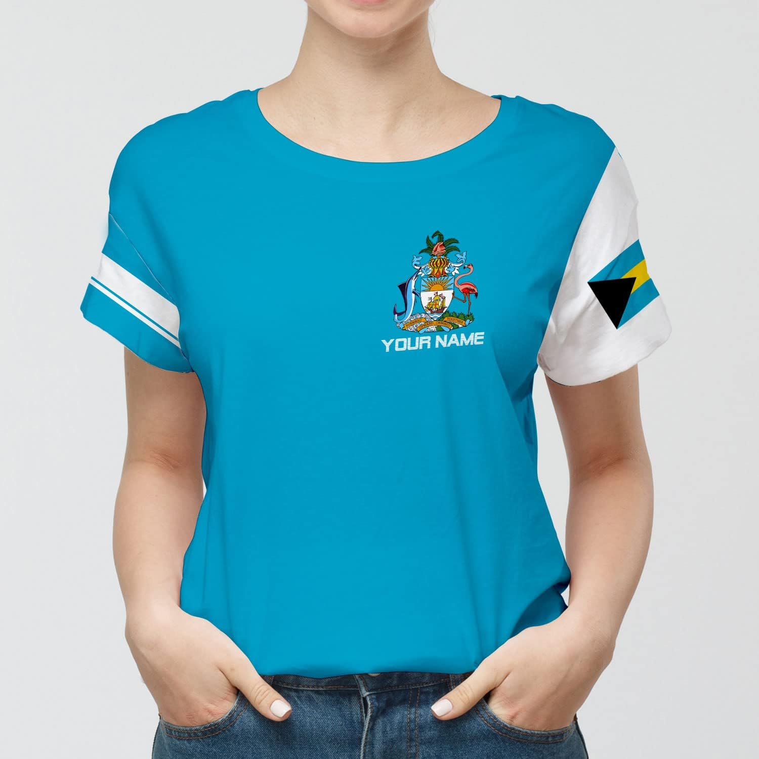 RoyalBro Personalized Bahamas Tshirt, Bahamas Souvenir Shirts Bahamian Shirt in Womens, Bahamas Shirt for Men Bahama Gift