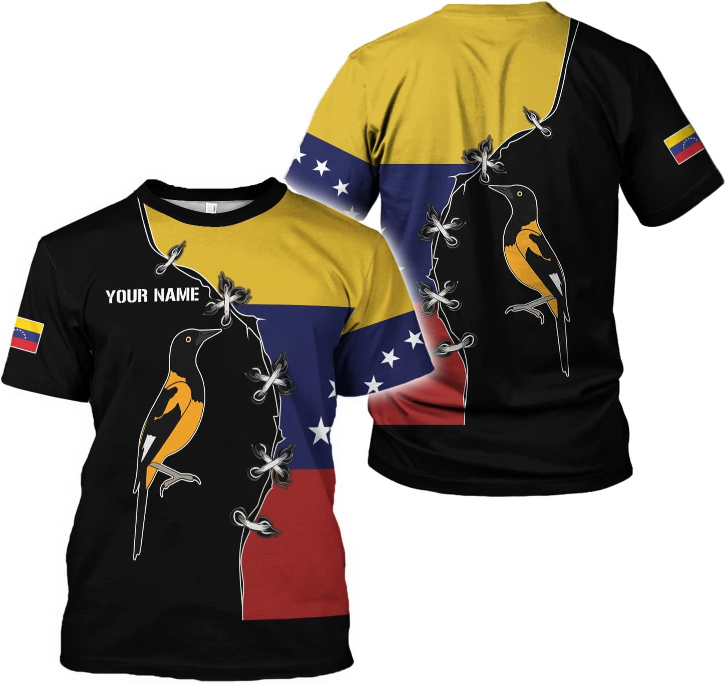 Personalized Name Venezuela Shirt, Flag Venezuelan Pride Roots T-Shirt, Sweatshirt, Zip Hoodies Gift for Men and Women