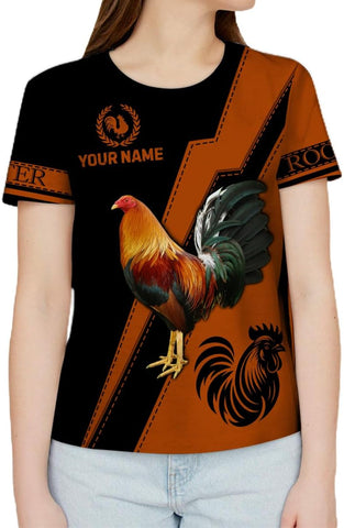 Mostefy Personalized Name Rooster Shirt 3D, Rooster Shirts for Men, Chicken Tshirts Shirts for Women, Funny Chicken Shirts