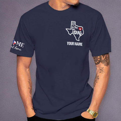 HomeDesign Personalized Name Texas Flag and Map Dont Mess with Texas Shirts 3D Unisex Shirt for Men Women Adult Size S-5XL
