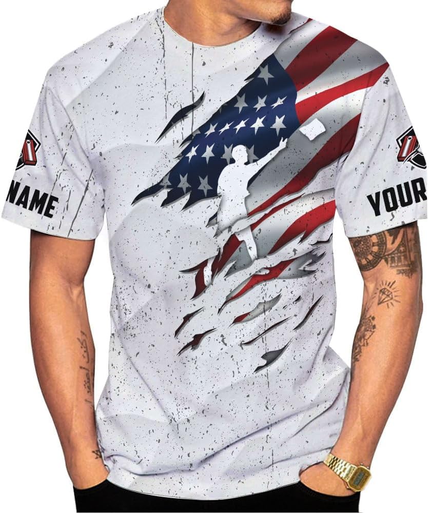 Artparel Personalized Cornhole 3D Player T-Shirt for Team Uniform Funny Gift Men Women