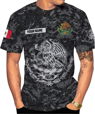 Mostefy Personalized Name Mexican Shirts for Men 3D Customized Mexico Shirts for Men, Mexico Shirts for Women Mexico Shirt (US, Alpha, Small, Regular, Regular, Multi 6)