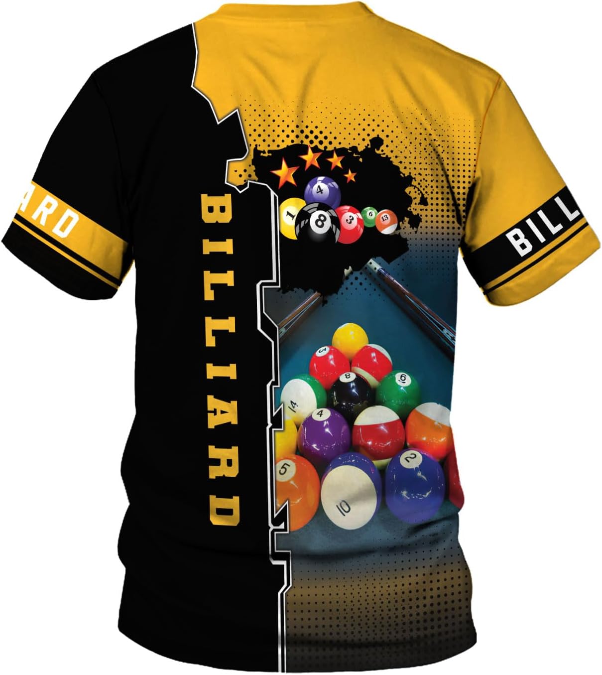 Mostprints Personalized Name Billiard Shirts 3D, Billiards Shirt 8 Ball Billiard Shirt Custom Men's Pool Men Women