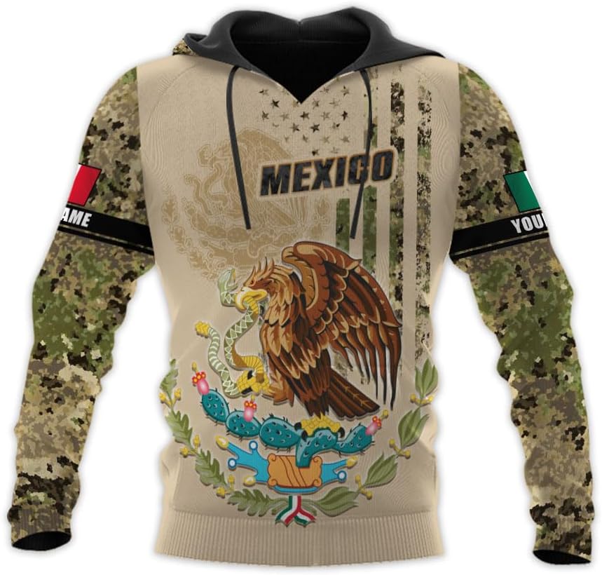 Personalized Mexico Shirts, Camisas De Mexico, Mexico Shirts for Men, Mexican Flag Jersey Shirt Mexico 3D Shirt (Style 5)