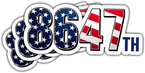 3 Pcs 8647 Sticker, Not My President Bumper Sticker, Political Democrat Sticker, Anti Felon 47th President, Anti Trump - Vinyl Sticker 3 Inches for Water Bottles Laptop Phone Car Helmet Hard Hat