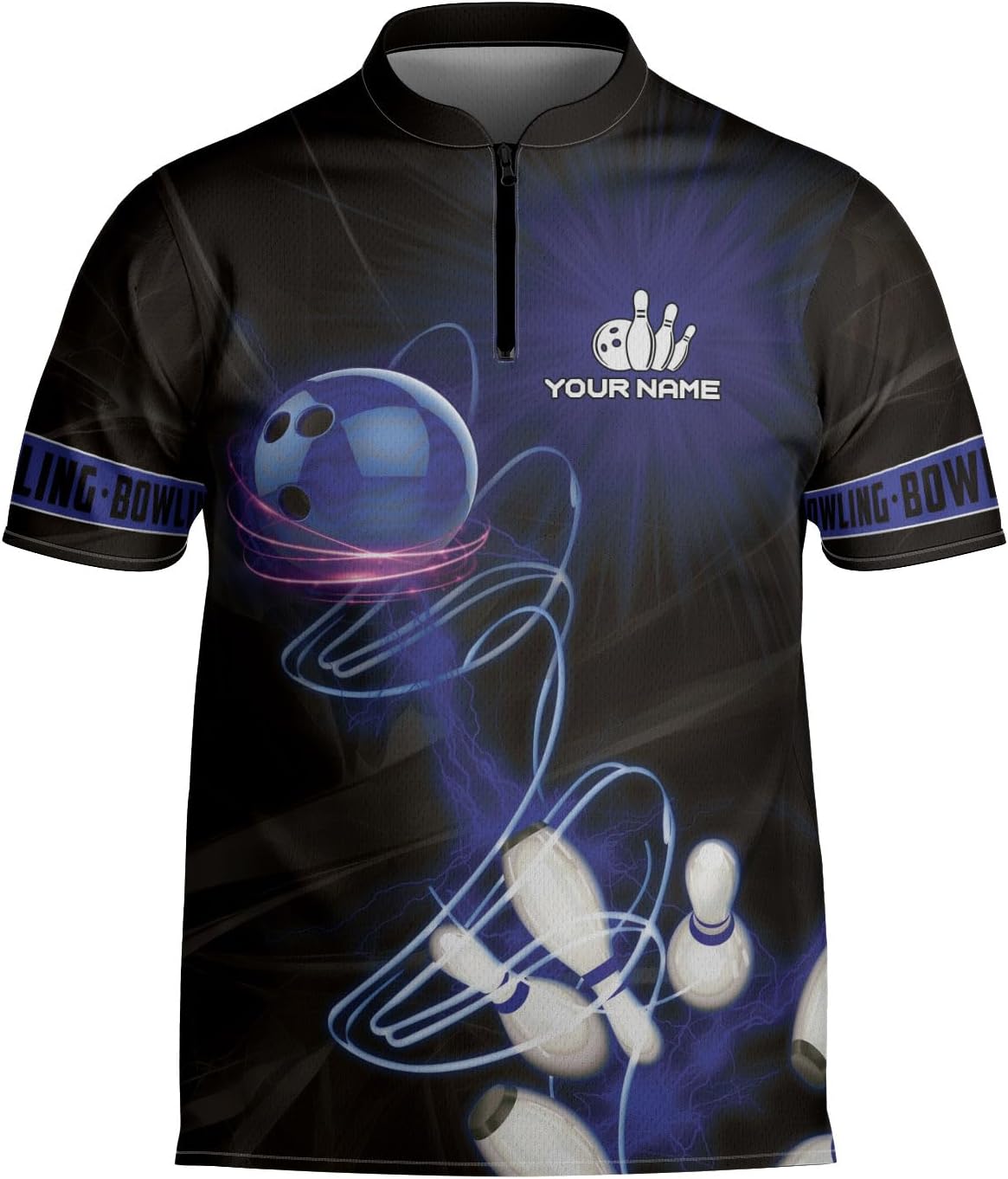 mostprints Personalized Bowling Jersey Gift 3D Custom Bowling Shirts for Team Name Bowl Bowler Shirt Unisex Cool Men Women