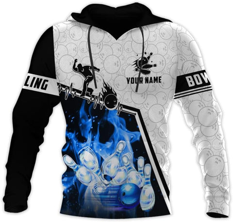 Intenprints Personalized Bowling Shirt Custom Bowling Shirts Bowling Gift Bowling Shirts for Women & Men Bowling Shirt Team