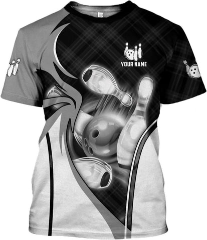 mostprints Personalized Name Bowling Shirts for Men & Women, Bowling Shirts for Team Bowling, Bowling Shirts Gift Unisex