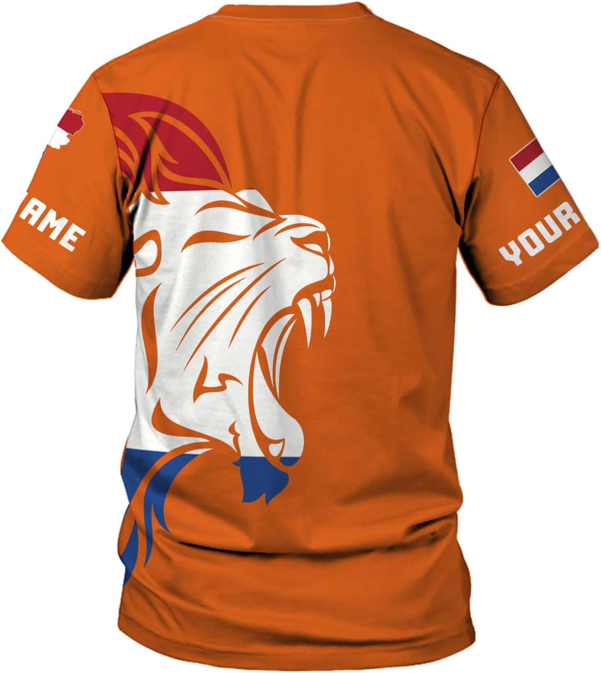 MoonArt Personalized Netherlands Shirts Dutch Coat of Arms Flag Netherlands 3D Shirts Holland Lion Dutch Pride Gift