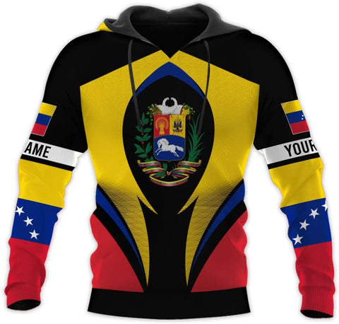Royal Fight Personalized Coat of Arms Shirt with Venezuela Flag - Pride Shirts for Men & Women
