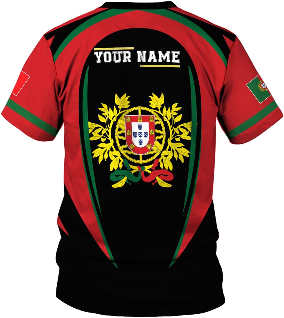 MoonArt Personalized Portugal Shirt Custom Portuguese Flag Lion Hoodie for Men and Women, Portuguese Pride
