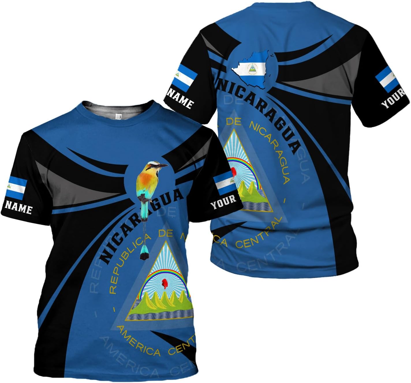 Personalized Nicaragua Shirt Custom Nicaragua Flag Lion Shirt for Men & Women Nicaraguan Camisas T-Shirt, Nicaragua Tshirt