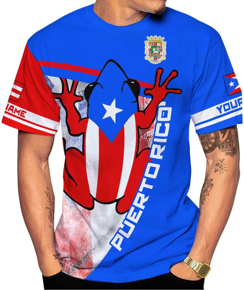Mostefy Personalized Name Puerto Rico Shirt, Customized Puerto Rico Shirts for Men and Women, Puerto Rico Flag T-Shirt3