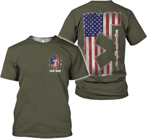 Podagree Personalized EMT Shirt, EMS Shirt, Customized EMS Shirts,EMT Paramedic Uniform Emergency Medical Technician Shirts