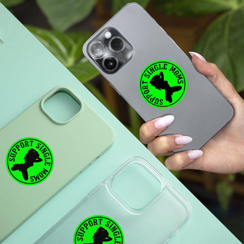 (3 Pcs) I Support Single Moms Sticker, Stripper Stickers, Dirty Hard Hat Stickers - Stickers for Laptop Water Bottle Phone Car Window Helmet Vinyl Stickers 3 Inches