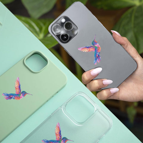 (3Pcs) Beautiful Vibrant Colored Hummingbird Art Sticker, Hummingbird Decal, Hummingbird Car Accessories, Bird Vinyl Decals - Stickers for Laptop Water Bottle Phone Car Window Helmet 3"