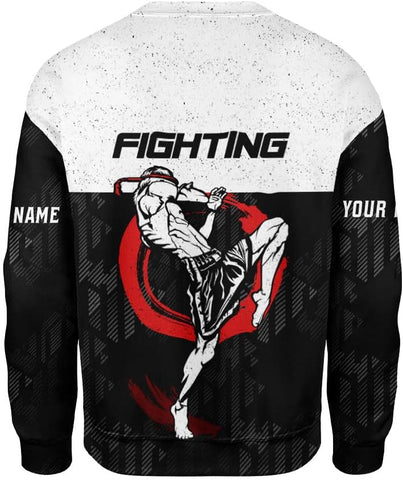 MAPrints Personalized Name Boxing Hoodies, Muay Thai Pride Sweatshirt