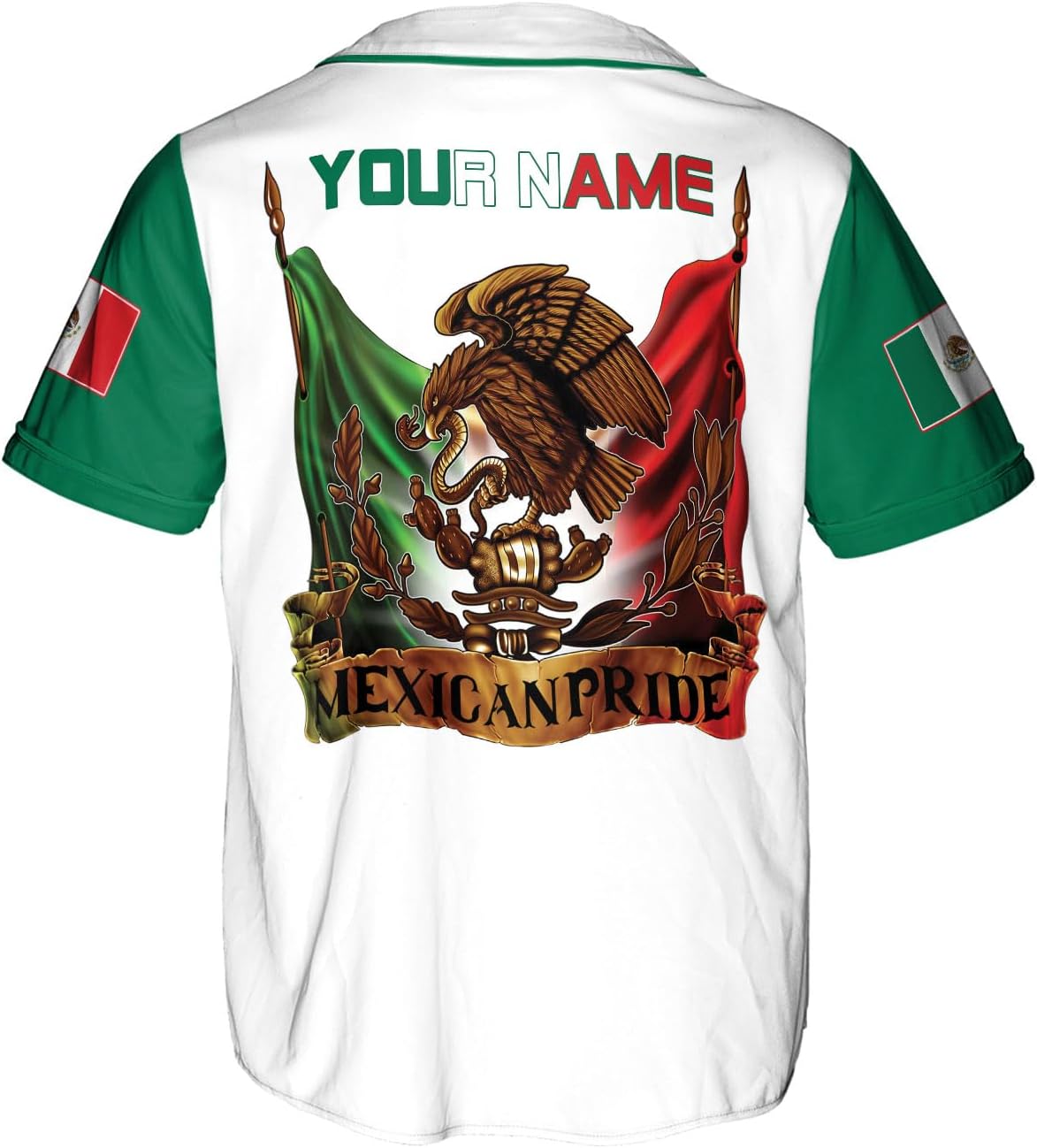 Mostprints Custom Mexico Baseball Jerseys Mexican Eagle & Flag Shirt for Teams, Mexico Shirts for Men & Women Size S-5XL