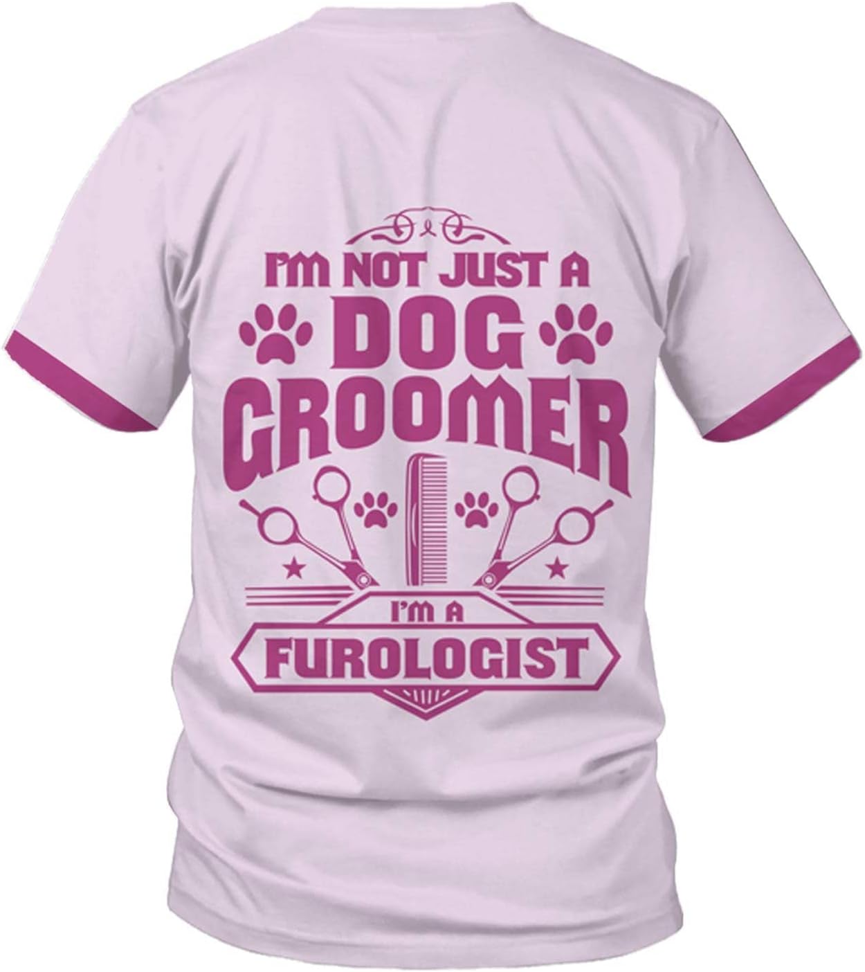RoyalBro Personalized Dog Groomer Shirt Custom Dog Cat Grooming Stylish Shirts Groomers Tshirts Groomer Tshirt Men & Women (Style 5) Multicolor
