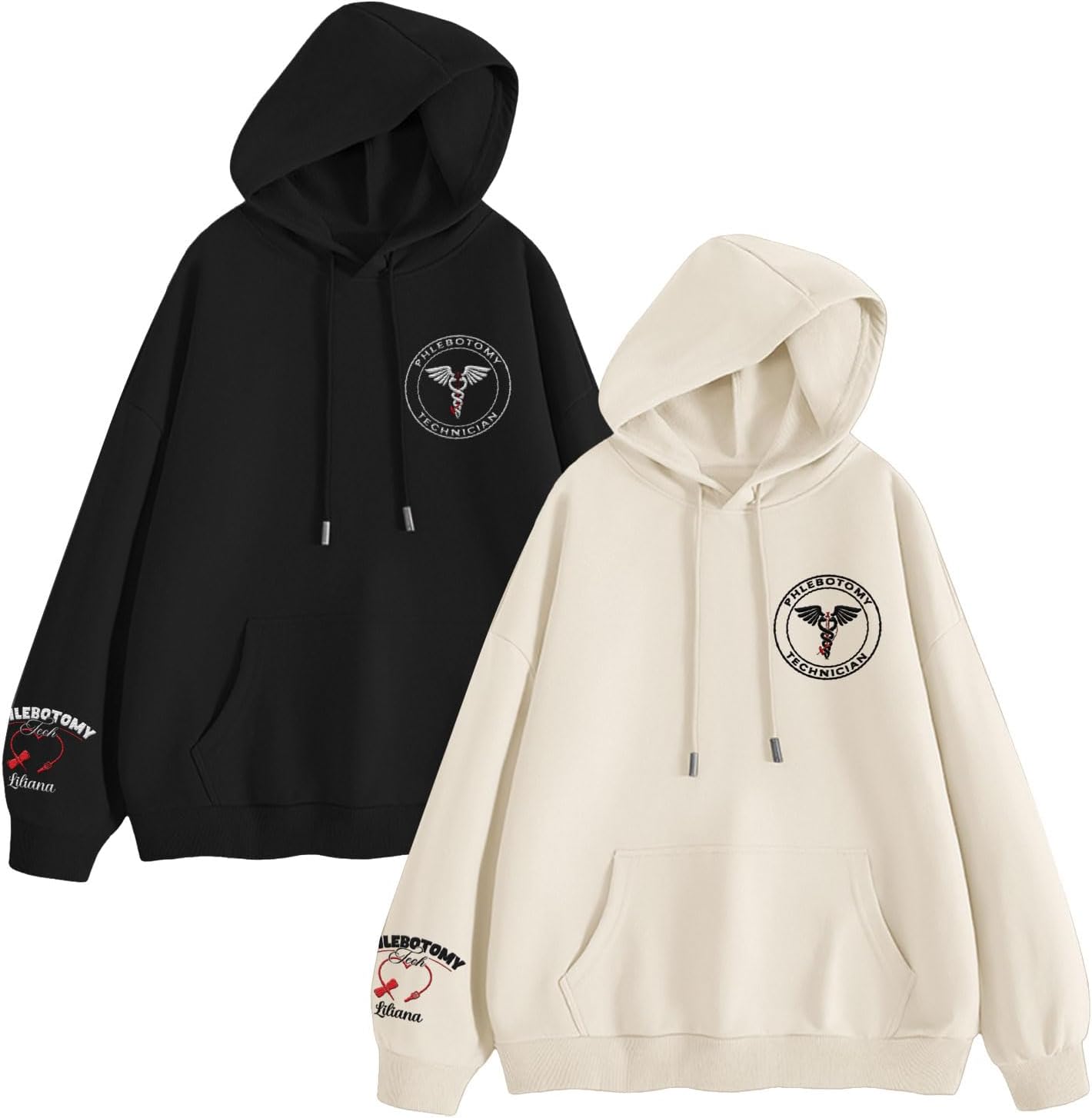 Custom Phlebotomist Sweatshirt Medical Sweater Phlebotomy Tech Shirt Syringe Needle Blood Gift New Technician Veins