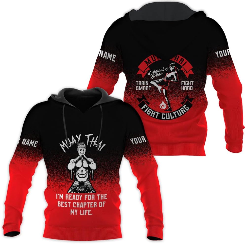 MAPrints Personalized Name Muay Thai Pride Shirt for Men