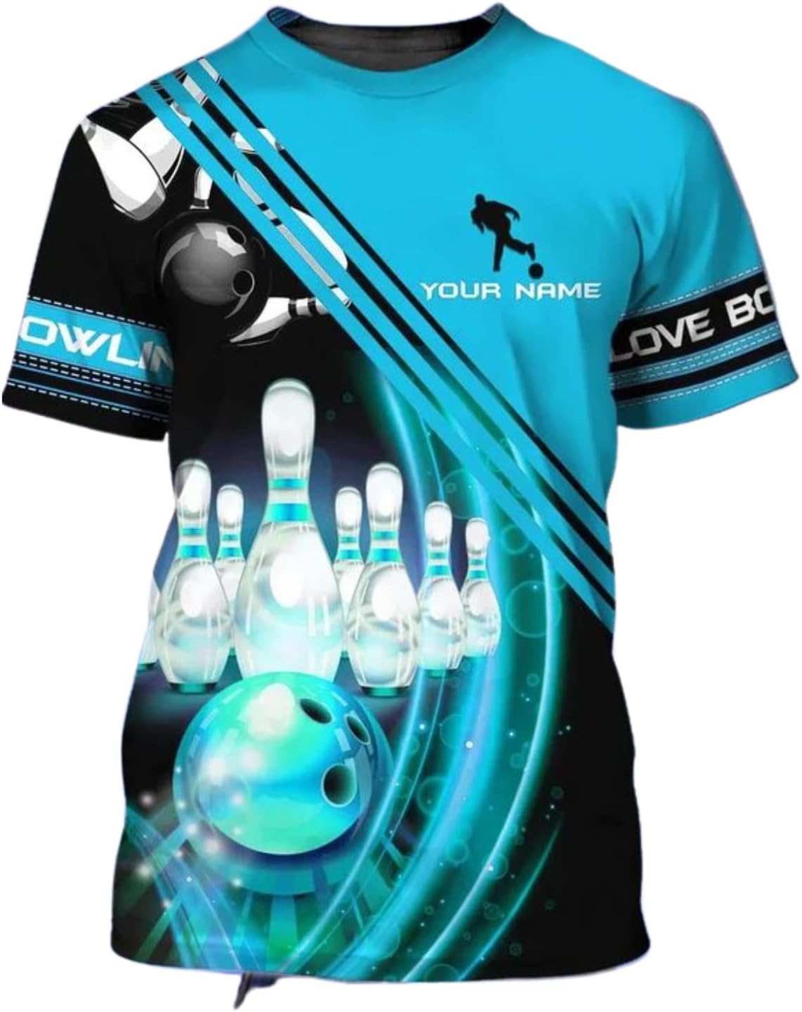 Personalized Bowling Shirts for Men and Women 3D, Bowling Shirts with Name, Custom Bowling Shirts Gift for Bowling Lover2