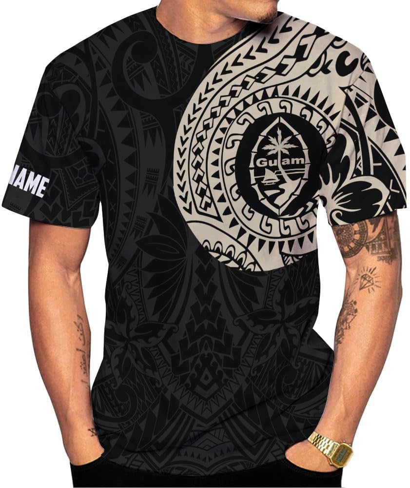 Woseprints Personalized Guam Shirt Guam Tshirt Guahan Shirts for Men Women Guahan Pride Tshirt Guahan T Shirt Guam Gifts Tee