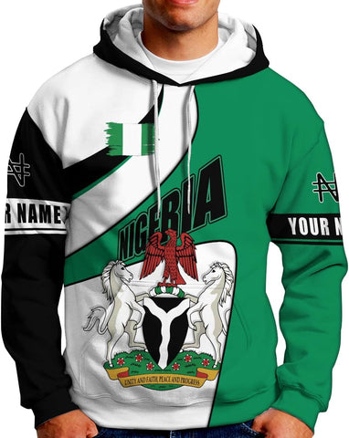 AOVL Personalized Nigeria Shirts Nigerian Flag Shirts Nigeria Flag Nigerian Pride Gift T-Shirt Nigerian Pride Shirt 3D S-5XL