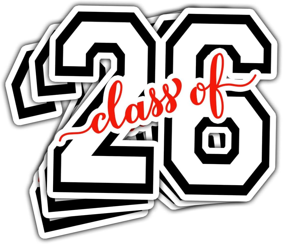 3 Pcs Class of 2026 Stickers, Class of 2026 Decorations, Graduation 2026, 2026 Senior- Stickers for Laptop Water Bottle Phone Car Window Helmet Vinyl Stickers 3 Inches