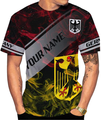 Artparel Personalized Germany Shirt 3D Germany Shirts German Flag Shirt Gift Deutschland Shirt Germany Eagle T-Shirt S-5XL